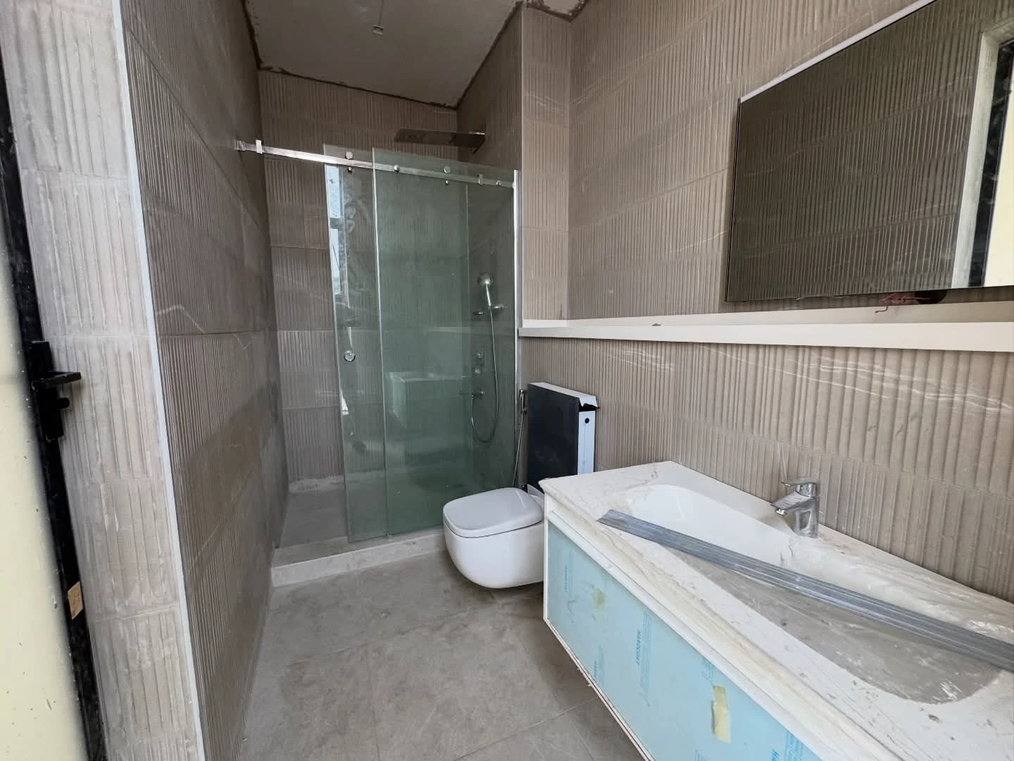 Commercial bathroom plumbing layout